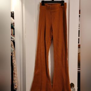Aerie waffle flare pants